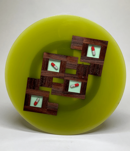 Platter with Green center