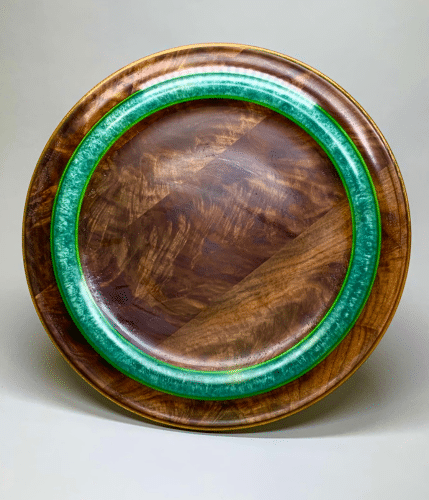 "Big Guy" wooden platter