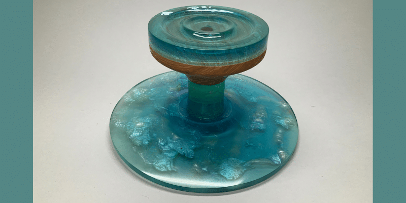 Bottom of platter with shell rim